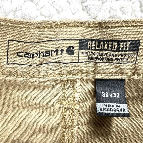 Carhartt Rugged Flex Canvas Pants Men’s 38x30 (Actual 37x29) Relaxed Workwear - Picture 8 of 14